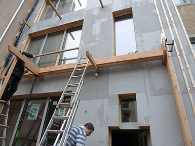 Holzbalkon Konstruktion